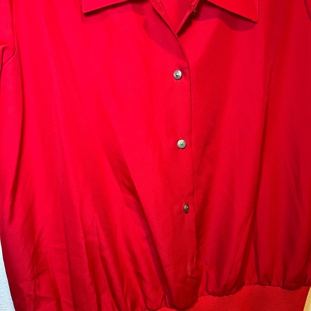 Red Women's Top - Picture 3 of 4